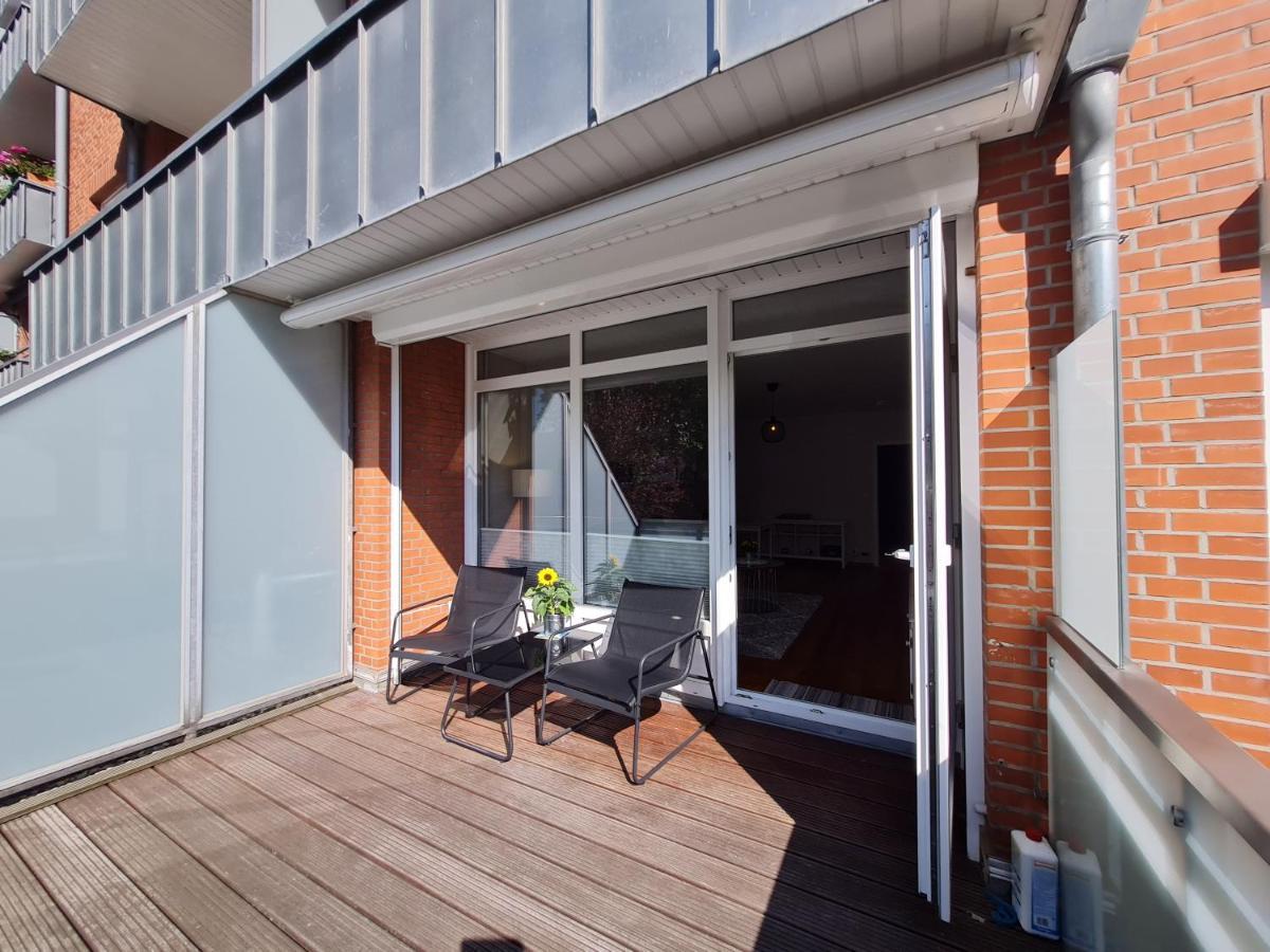 Wohnung Fleethoern - Zentral, Ruhig, Mit Parkplatz Und Balkon Kiel Esterno foto